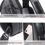 OZUKO Sling Backpack Sling Bag Crossbody Backpack Shoulder Casual Daypack Rucksack for Men - Image 5